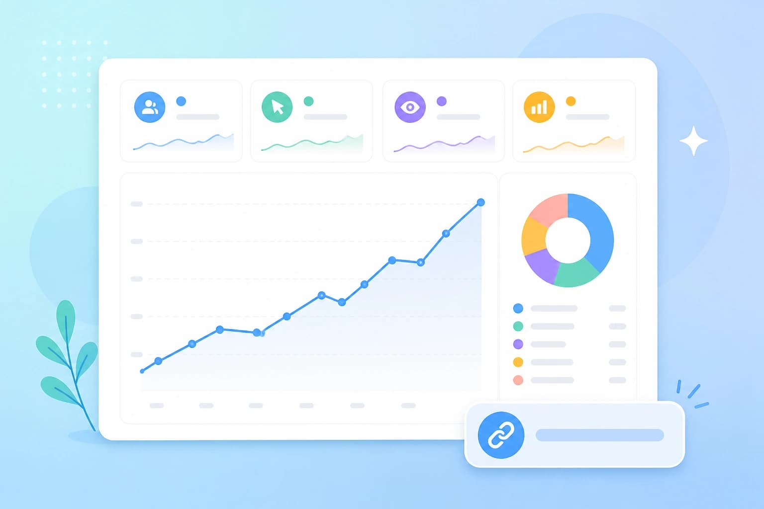 Campaign analytics dashboard showing traffic across placements