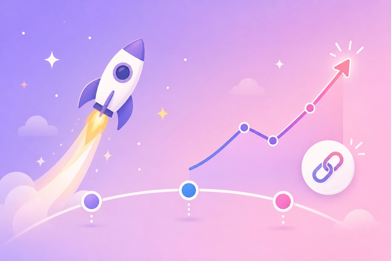 First-day launch analytics with traffic spikes over time
